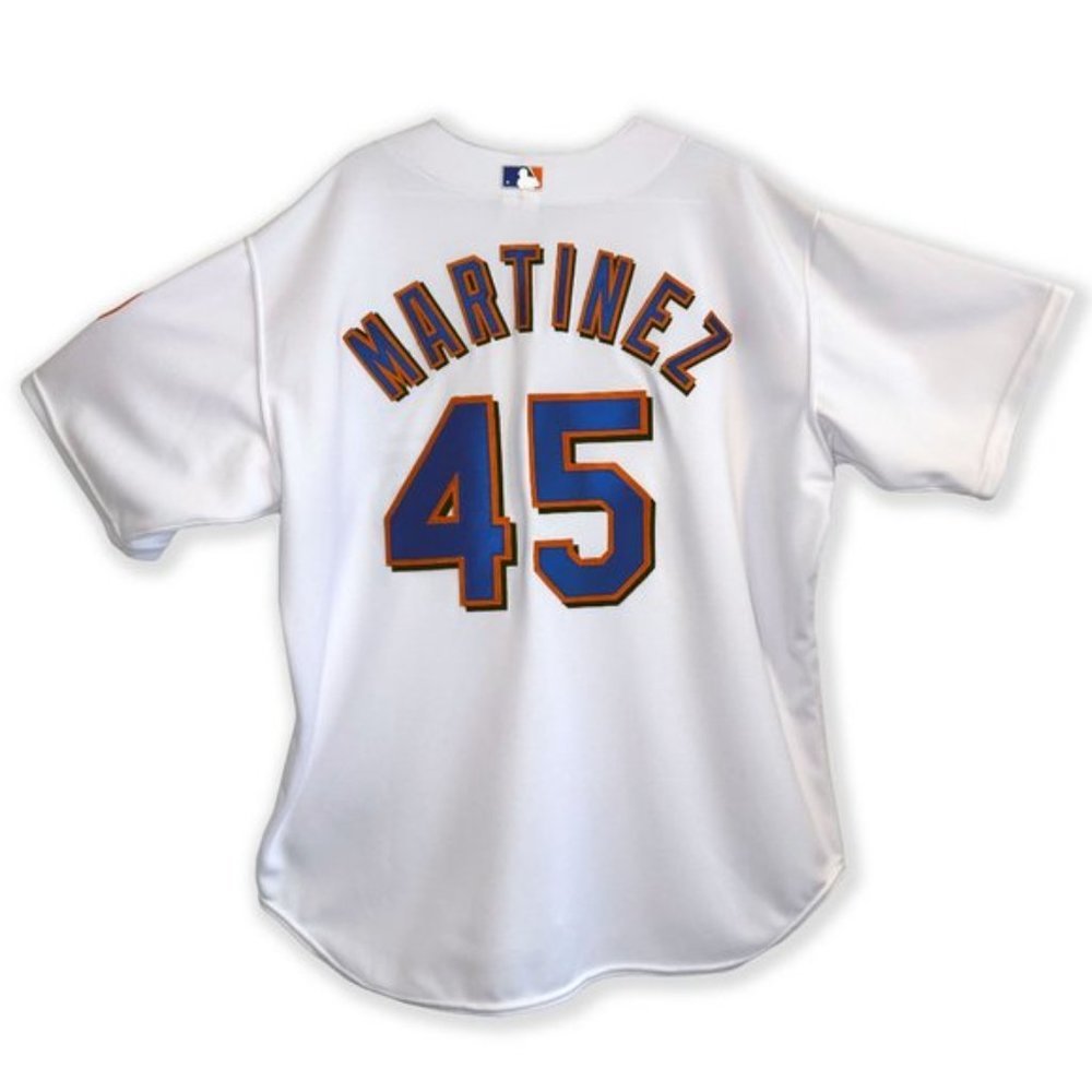 ***SOLD*** Retro New York Mets Martinez 45 Home White Baseball Jersey - Picture 5 of 8